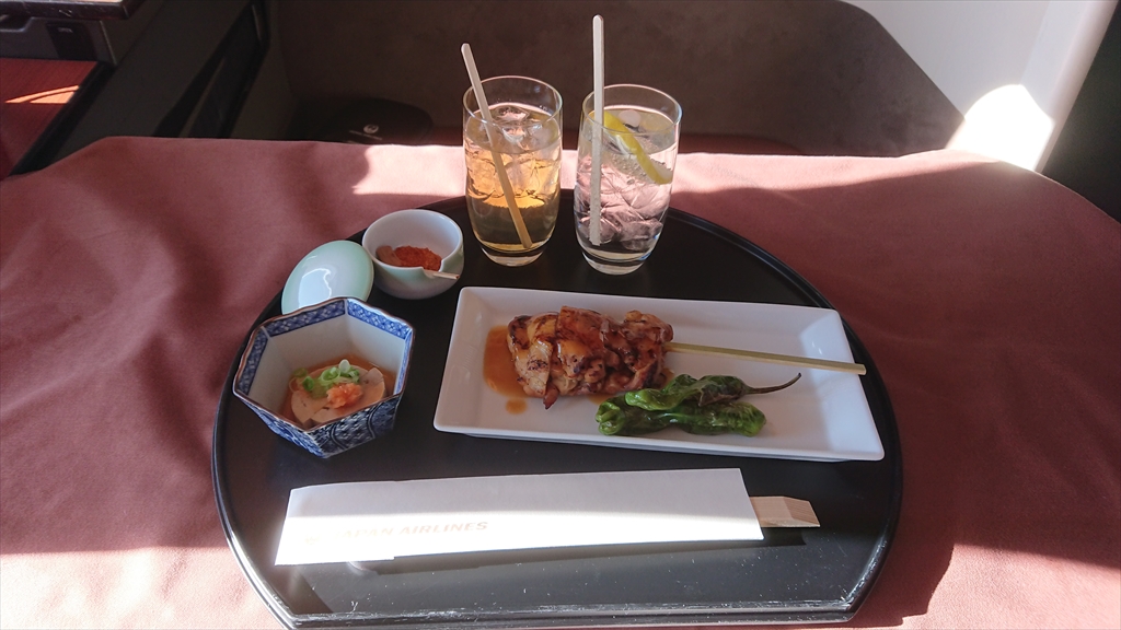 JL005 11MAR20 ニューヨーク～羽田　ファーストクラス　機内食‎