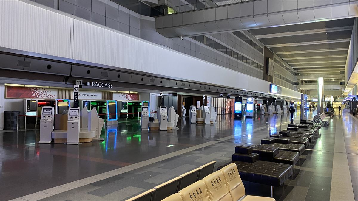 2021年3月羽田空港第一ターミナルの様子
