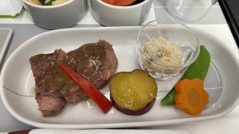 JAL JL127 羽田～伊丹 ファーストクラス機内食 12APR21