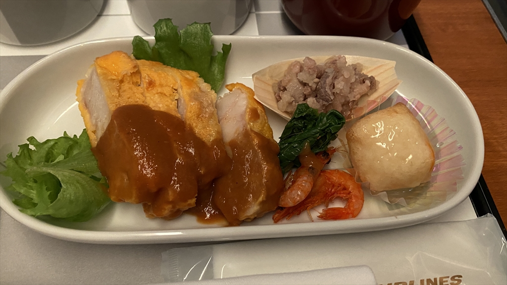 19MAR21 JL528 札幌(新千歳)～羽田 ファーストクラス 機内食