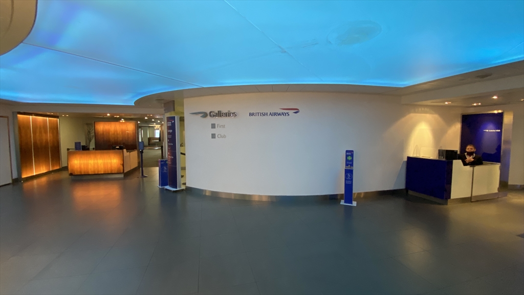 ロンドン・ヒースロー空港 T3 British Airways Galleries Lounge 21年10月訪問