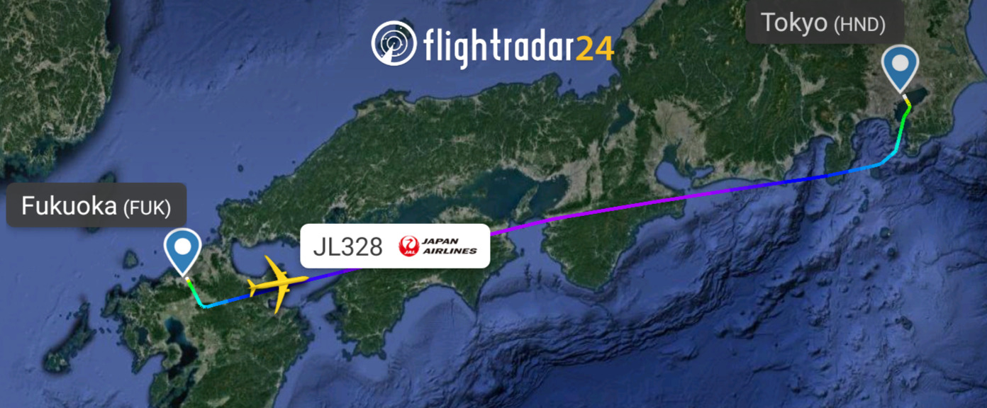 エアバスA350-900型機 JL328 福岡～羽田 搭乗記 ファーストクラス 1JAN22
