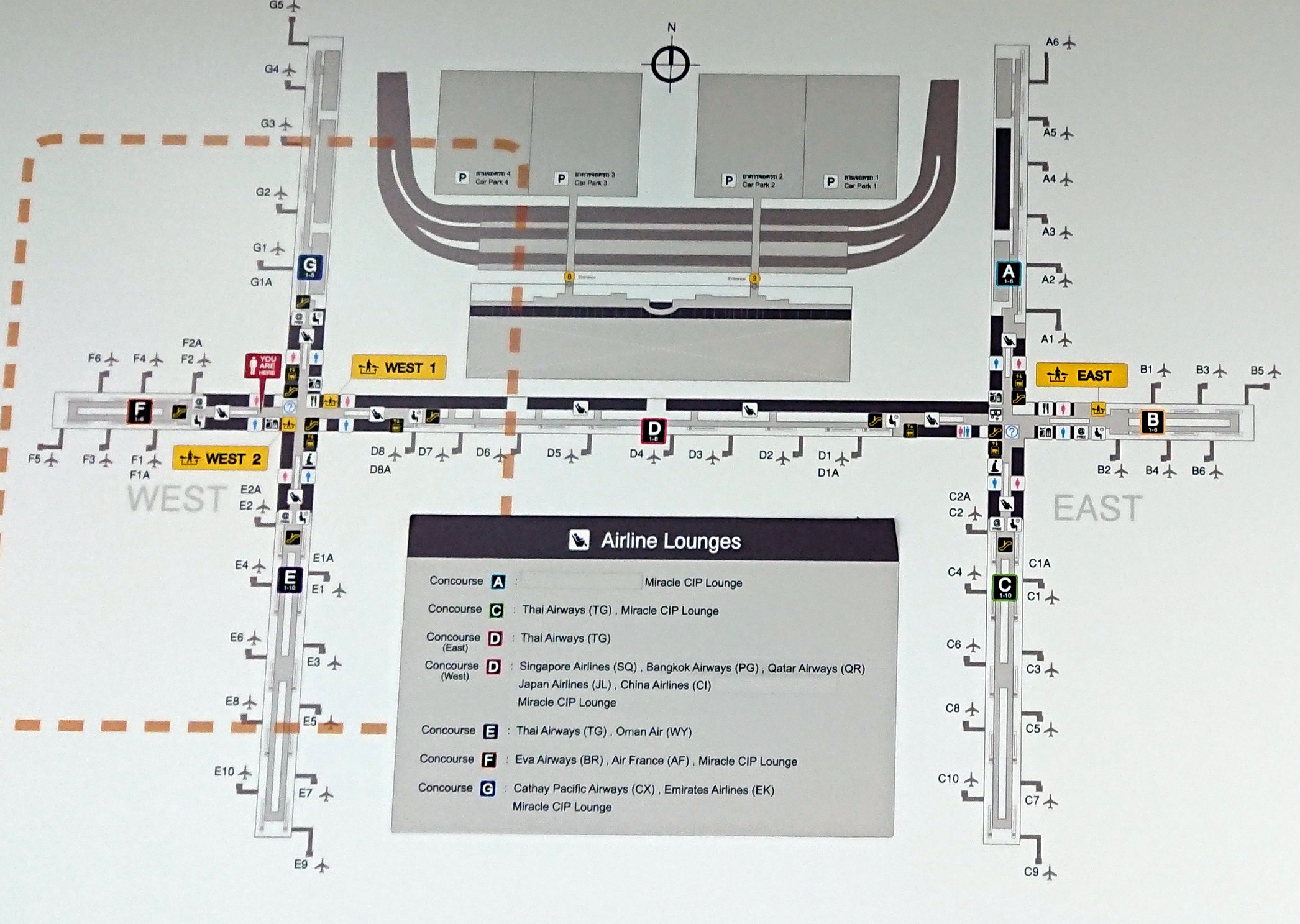 バンコク・スワンナプーム国際空港MAP