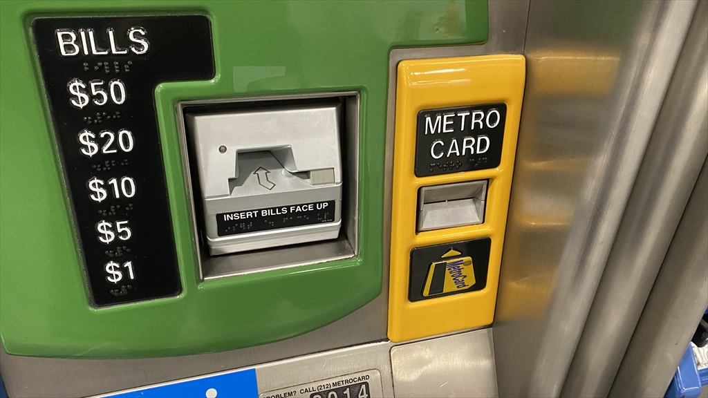 Metro Card　チャージ