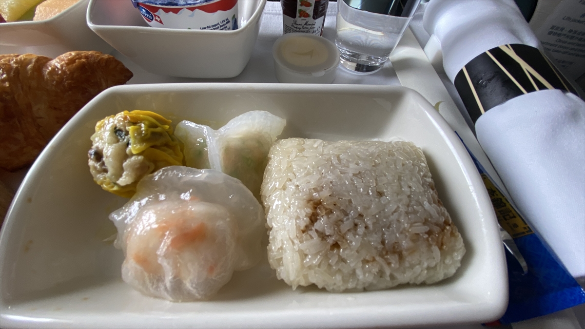 キャセイパシフィック CX705 香港～バンコク ビジネスクラス機内食 SEP22
