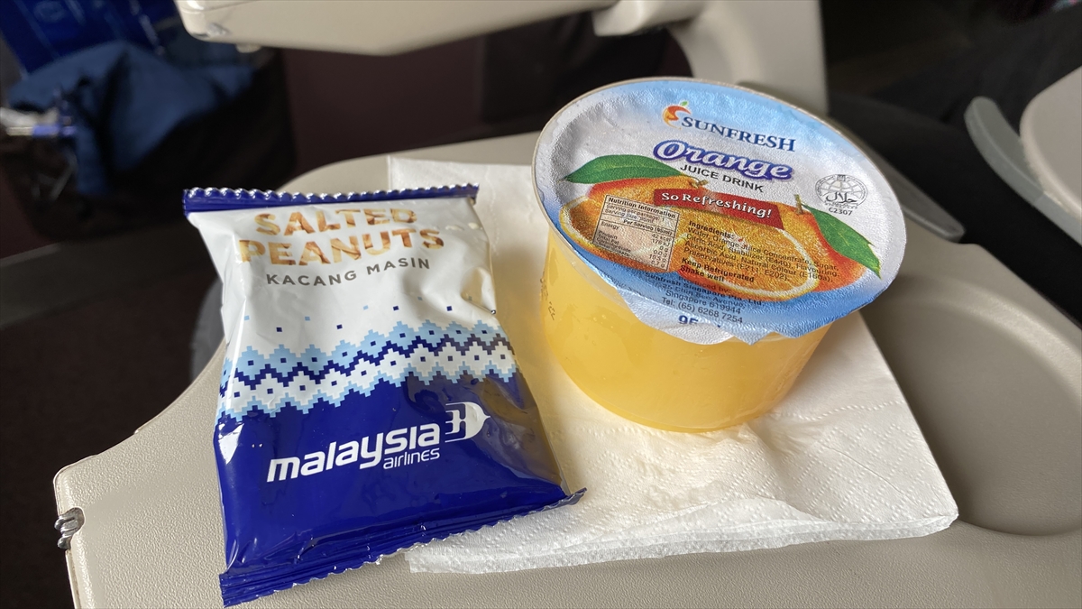 マレーシア航空 MH619 クアラルンプール～シンガポール エコノミークラス機内食 20SEP22