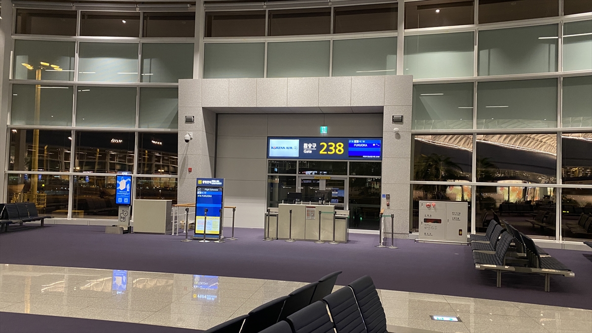 コロナ禍のソウル空港での乗継と空港野宿 2022年10月