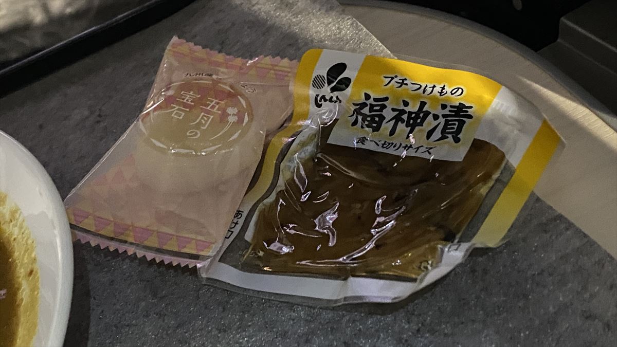 【機内食レポ】日本人なら機内でもカレーだね。JALビジネスクラスのアラカルト機内食 23年6月