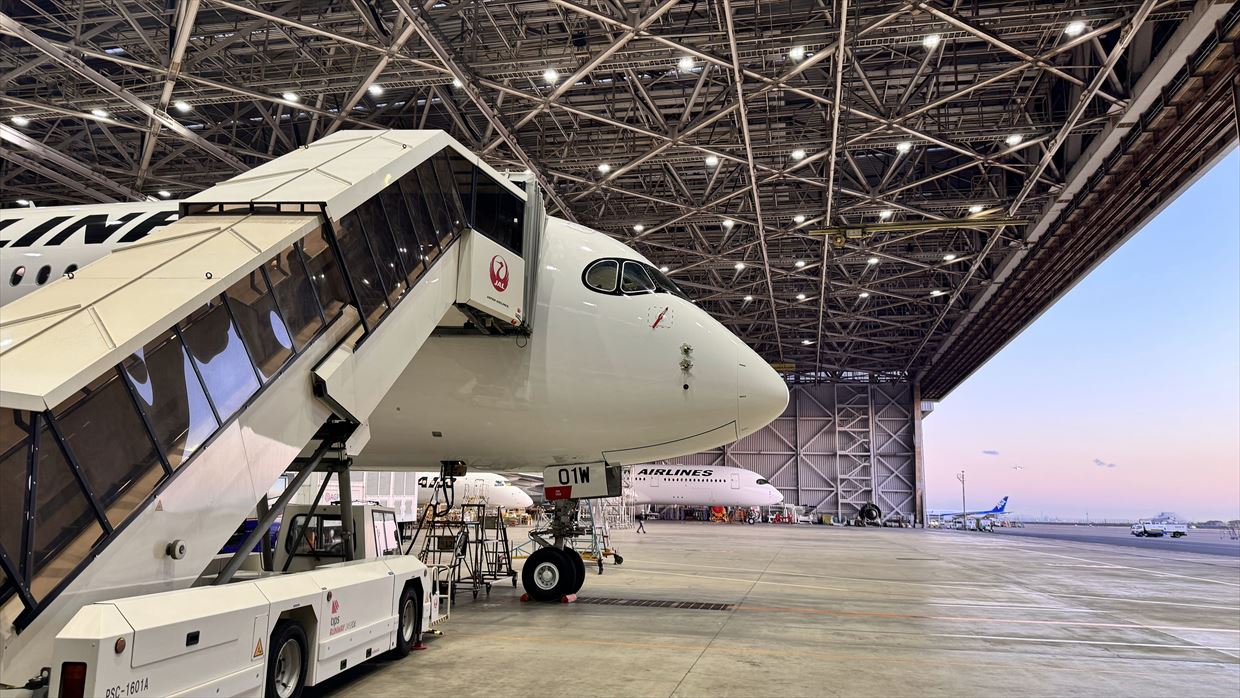 JALtrico 国際線 A350-1000型機の内部見学会(24年1月17日) の報告④