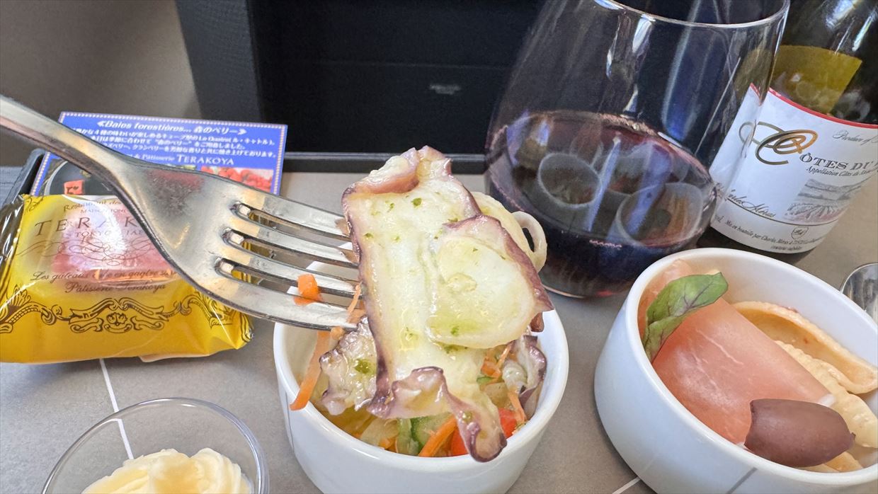 【機内食レポ】往路とは一変！ステーキを頂く！JAL国内線Ｆクラス 24年2月