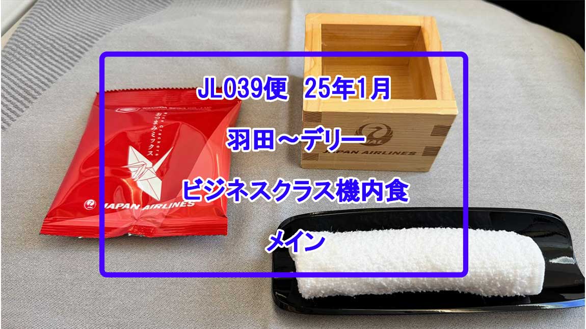 【機内食レポ】羽田～デリー　JAL39便 ビジネスクラス 25年01月　メイン