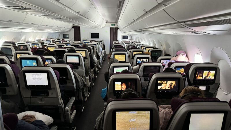 【フライトの様子】QR1397 ドーハ~カサブランカ 27Oct24 エアバスA350-900型機