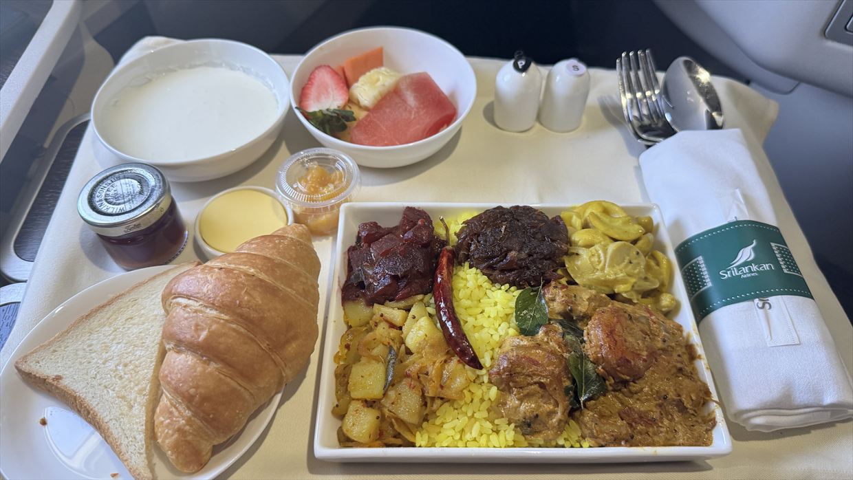 コロンボ~フランクフルト スリランカ航空 ビジネスクラス 24年07月