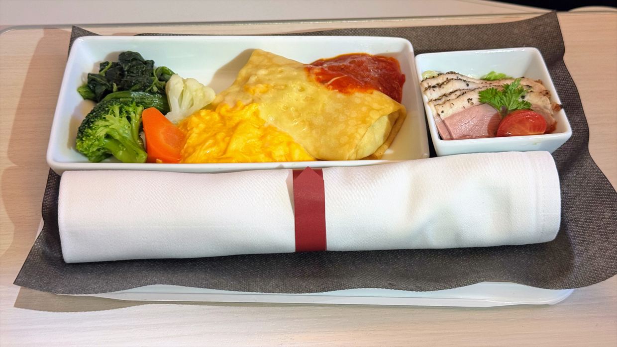 【機内食レポ】羽田~デリー JAL39便 ビジネスクラス 25年01月 ※到着前の軽食