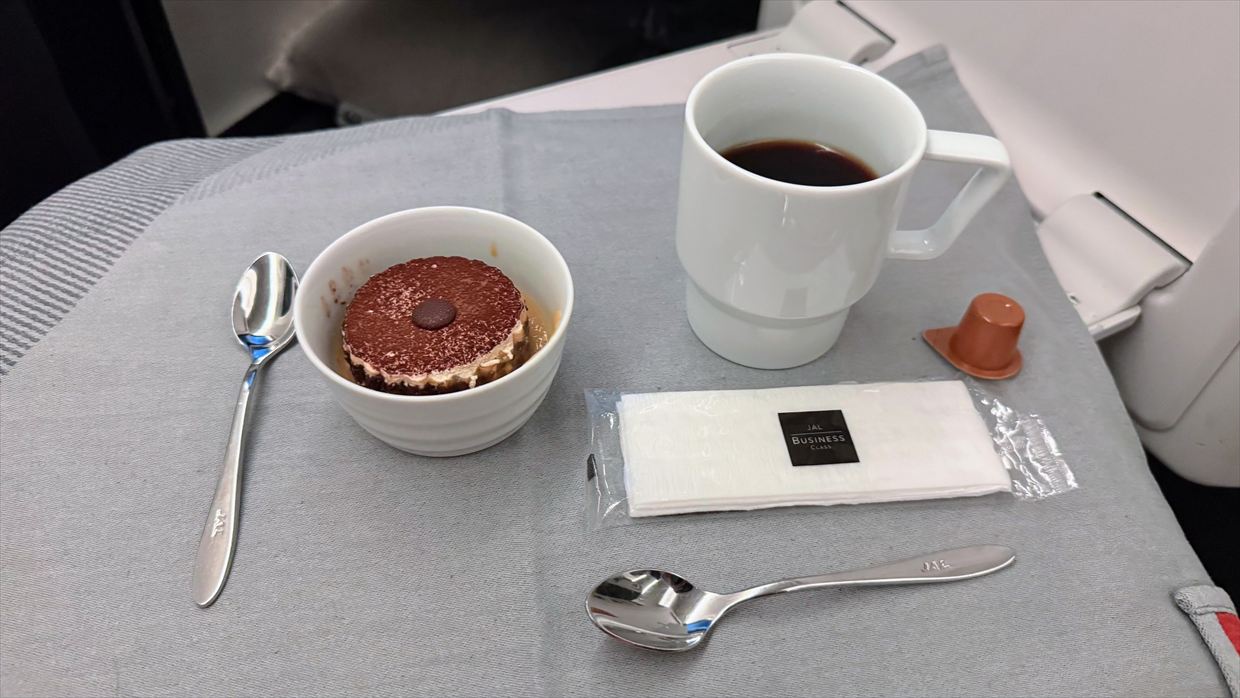 【機内食レポ】デリー～羽田　JAL30便 ビジネスクラス 25年01月