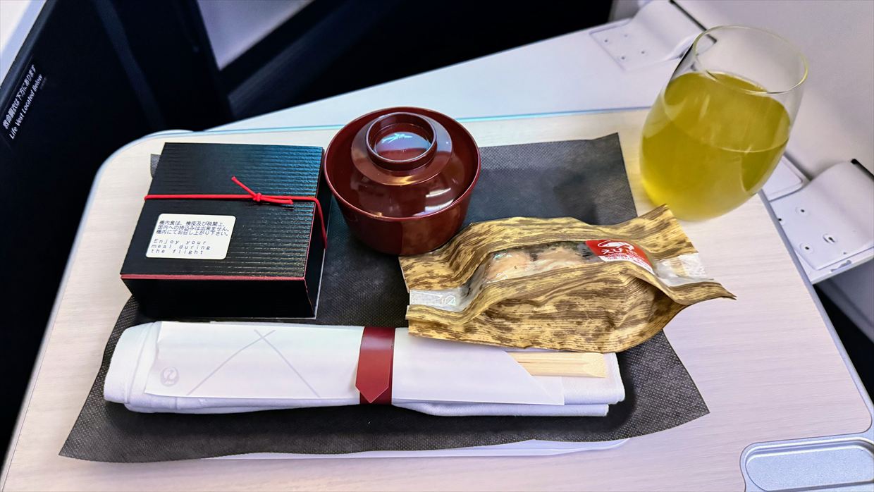 【機内食レポ】デリー～羽田　JAL30便 ビジネスクラス 25年01月 *到着前の軽食