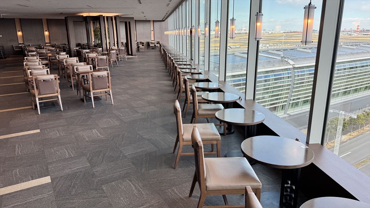 【ラウンジレポ】羽田空港 ターミナル3 JAL サクララウンジ SKY VIEW LOUNGE 25年2月18日