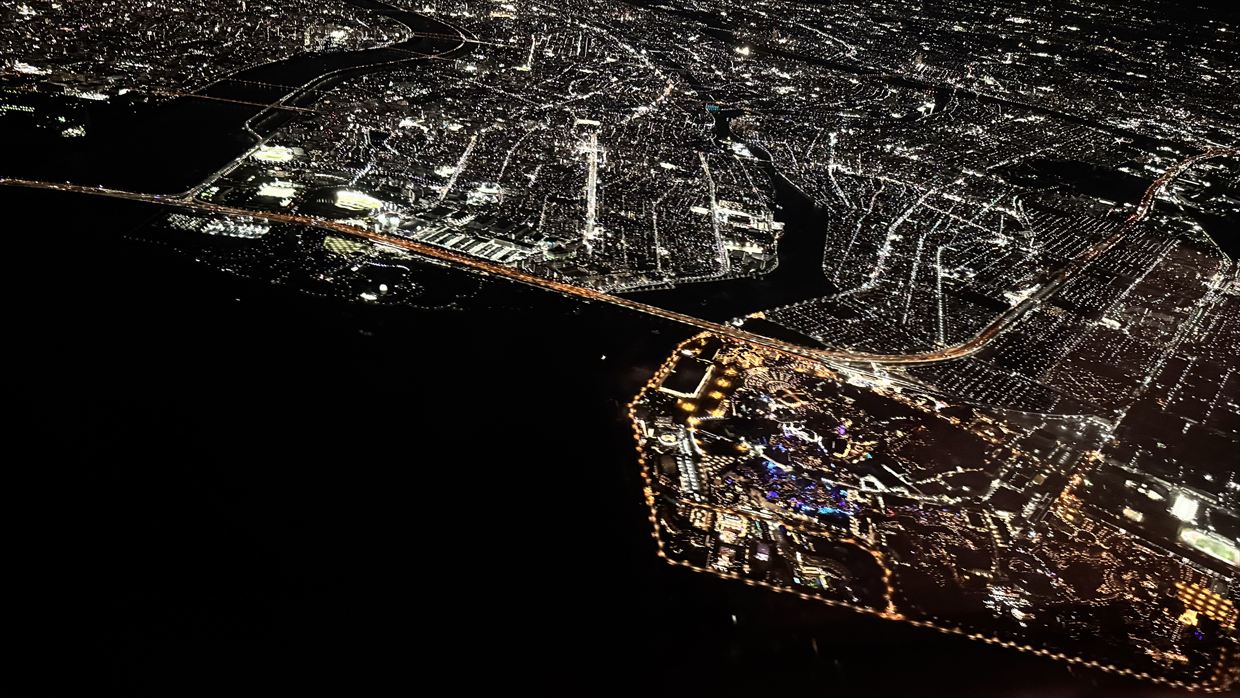 【フライトの様子】JAL95 羽田～金浦 18Feb25　ボーイングB787-900型機