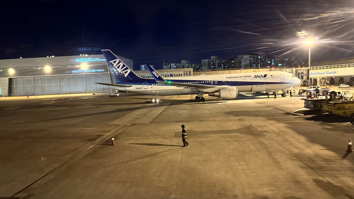 【フライトの様子】JAL94 金浦～羽田 19Feb25　ボーイングB767-300ER型機