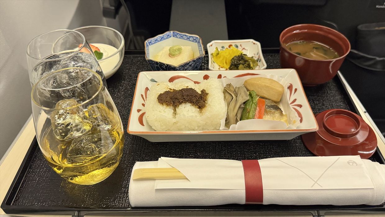 【機内食レポ】金浦～羽田 JAL94便 ビジネスクラス 25年02月19日