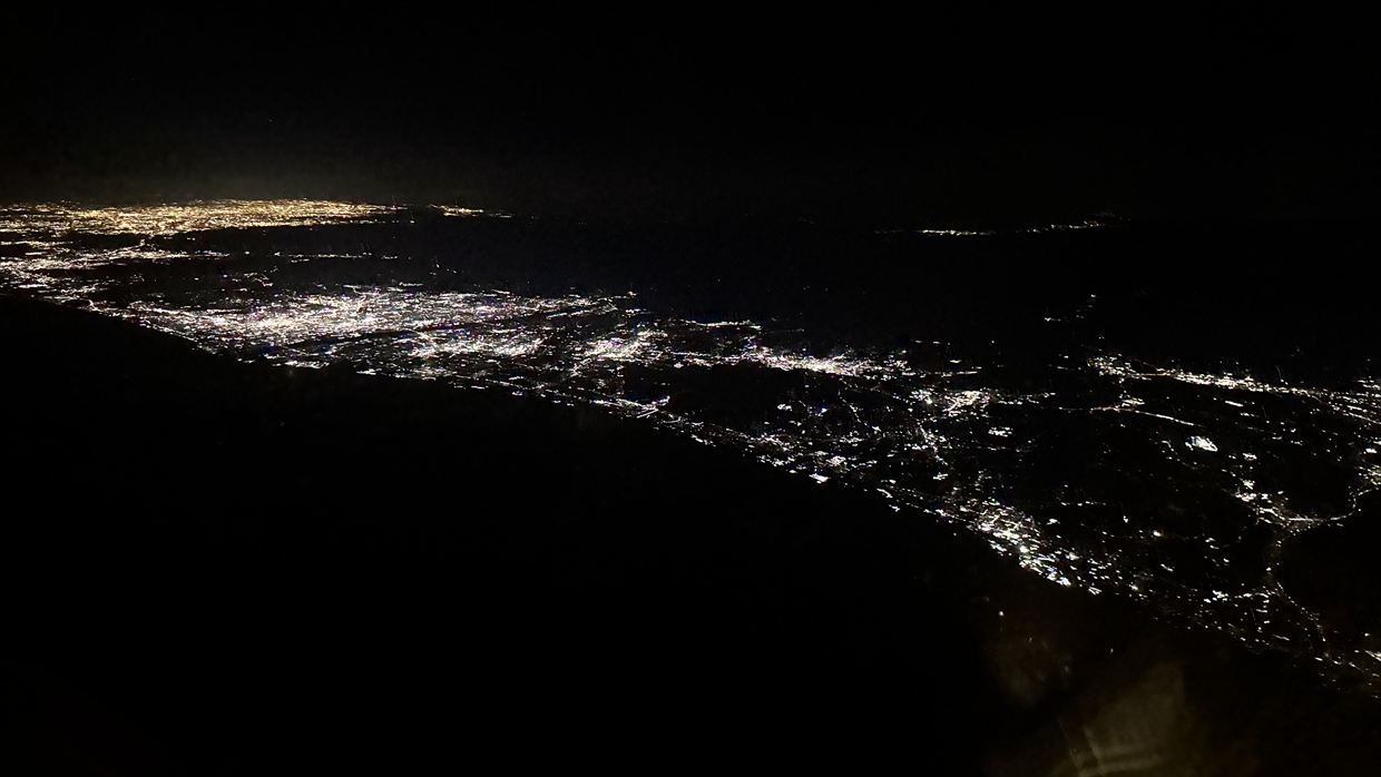 【フライトの様子】JAL94 金浦～羽田 19Feb25　ボーイングB767-300ER型機