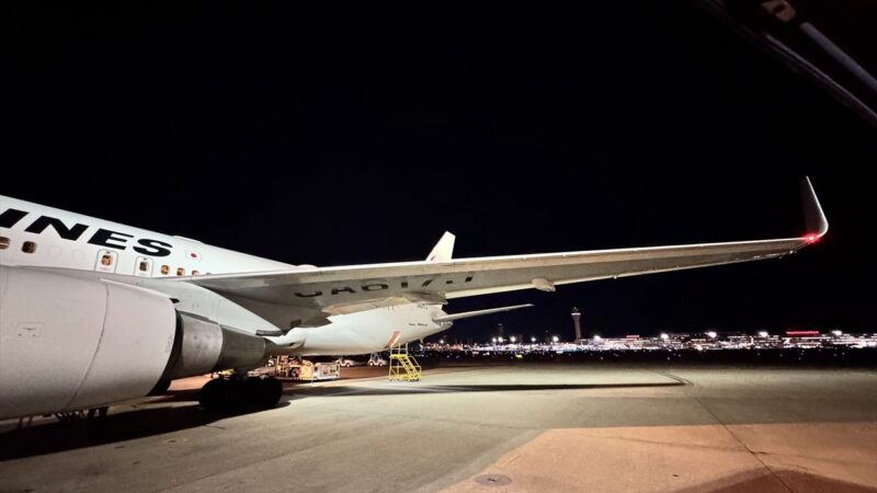 【フライトの様子】JAL94 金浦～羽田 19Feb25　ボーイングB767-300ER型機