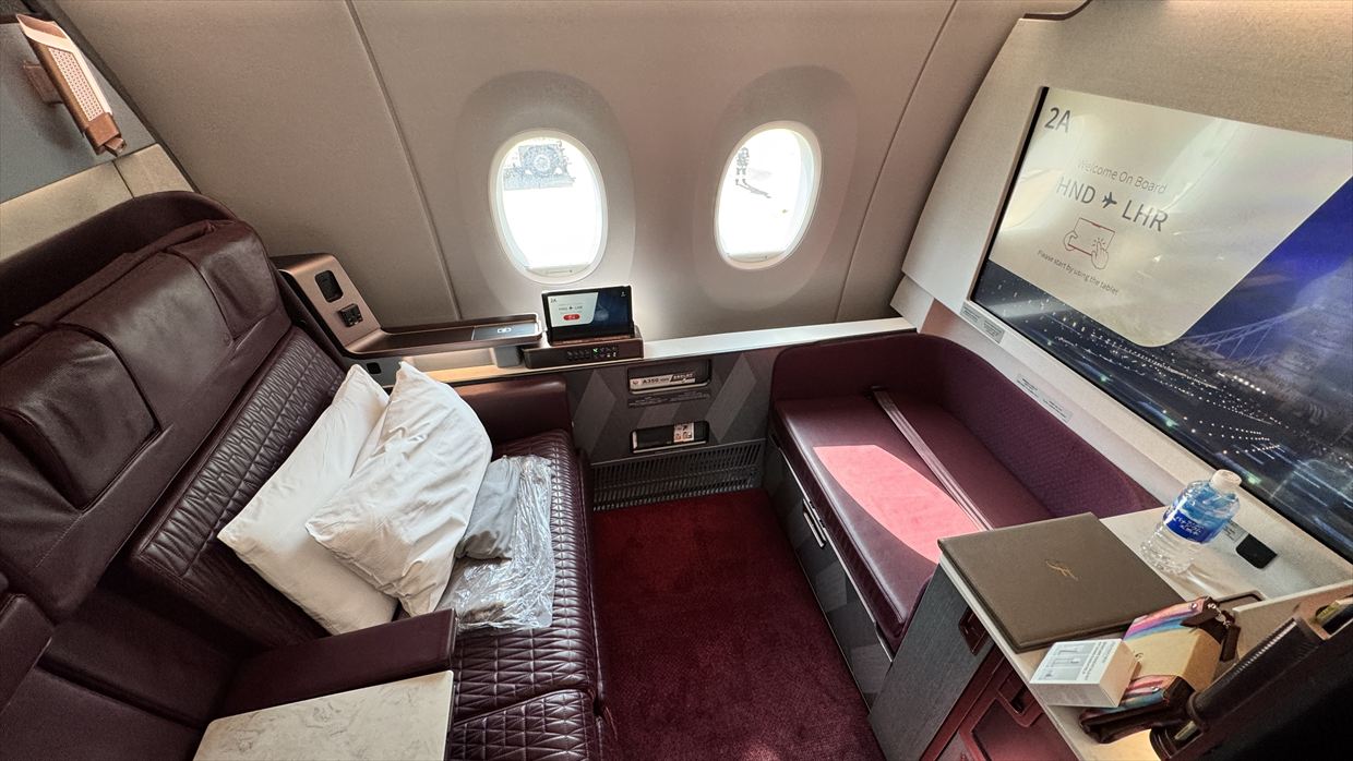 【フライトの様子】JAL43 羽田～ロンドン 09Mar25 JALフラグシップ機 A350-1000 ★ファーストクラス★