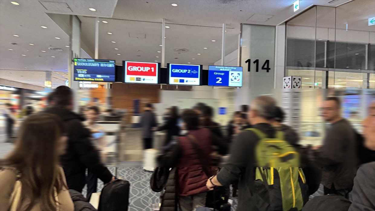 【フライトの様子】JAL95 羽田～金浦 18Feb25　ボーイングB787-900型機