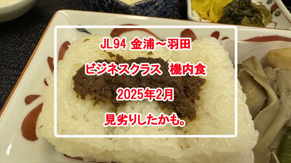JL94-機内食　19FEB25