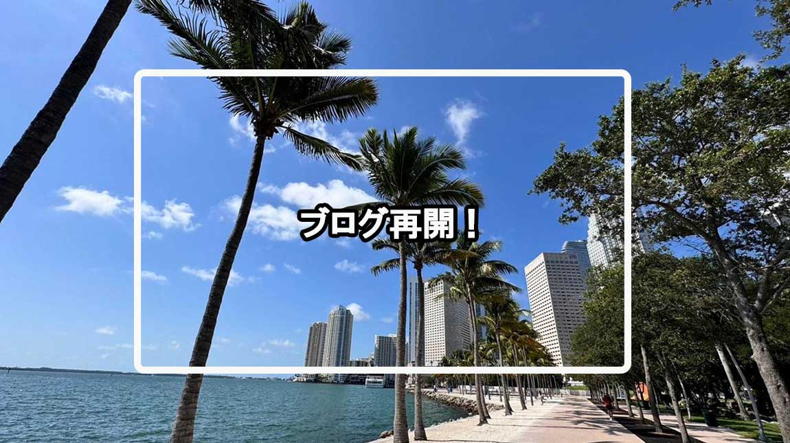 ブログ再開！