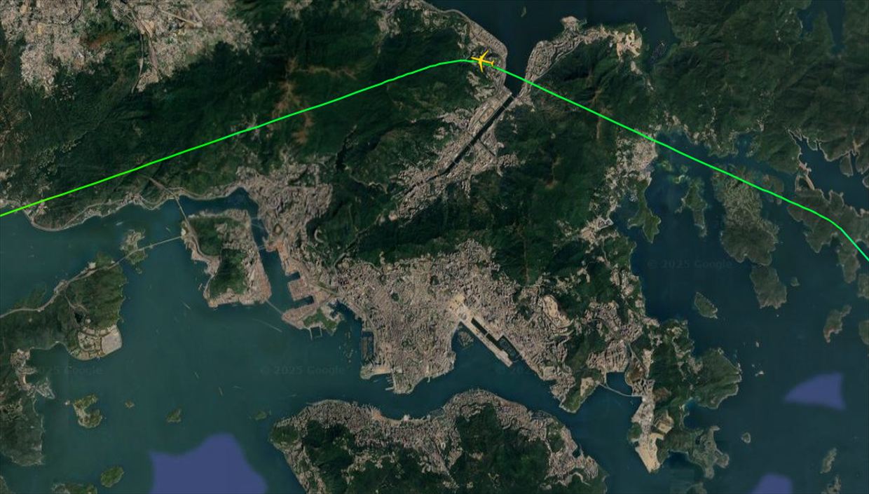 【フライトの様子】CA319 上海浦東～香港 Jun25 A350-900型機 エコノミークラス