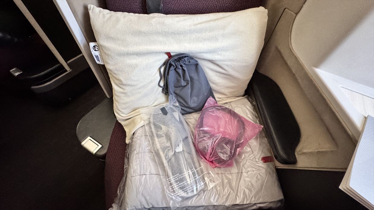 【フライトの様子】SKY SUITYEⅢ ビジネスクラス JAL39 羽田～デリー May25 B787-900型機