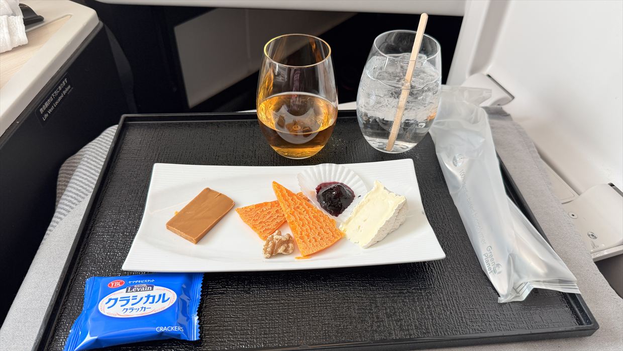 【機内食レポ】羽田～デリー JAL39便 ビジネスクラス メインのお食事 25年05月