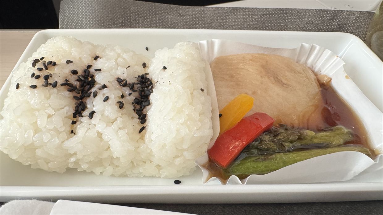 【機内食レポ】羽田～デリー JAL39便 ビジネスクラス メインのお食事 25年05月