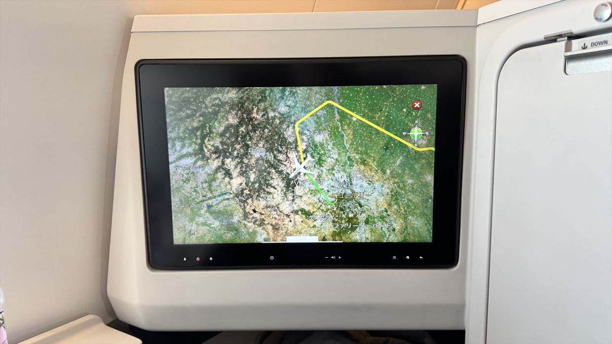 【フライトの様子】SKY SUITYEⅢ ビジネスクラス JAL39 羽田～デリー May25 B787-900型機