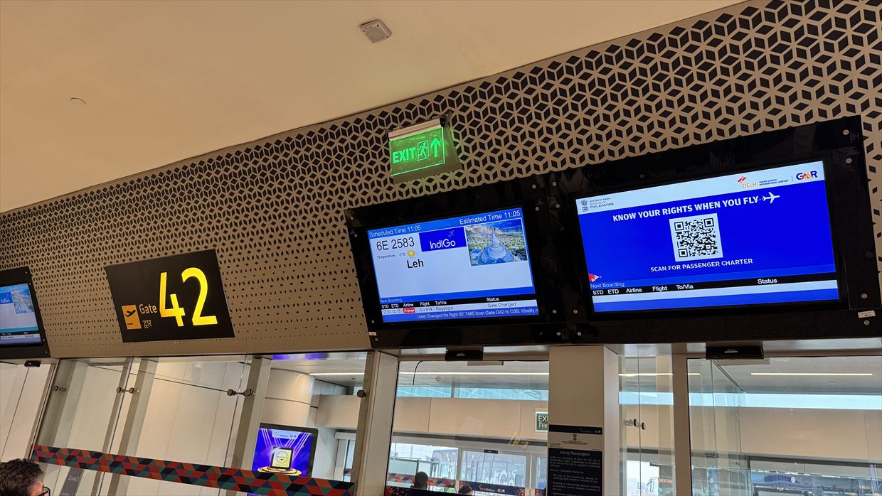 【フライトの様子とレーの観光風景】IndiGo航空 6E2583 デリー～レー May25 A320型機