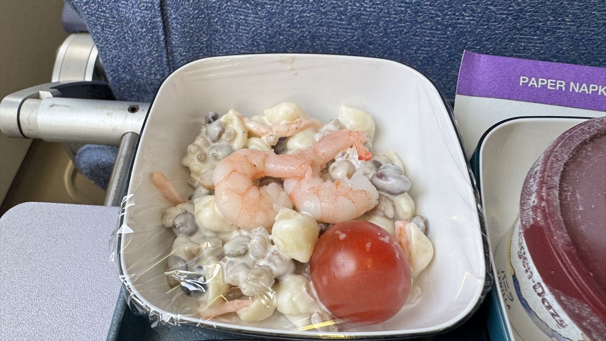 【機内食レポ】成田～上海 CA930便 エコノミークラス 25年06月