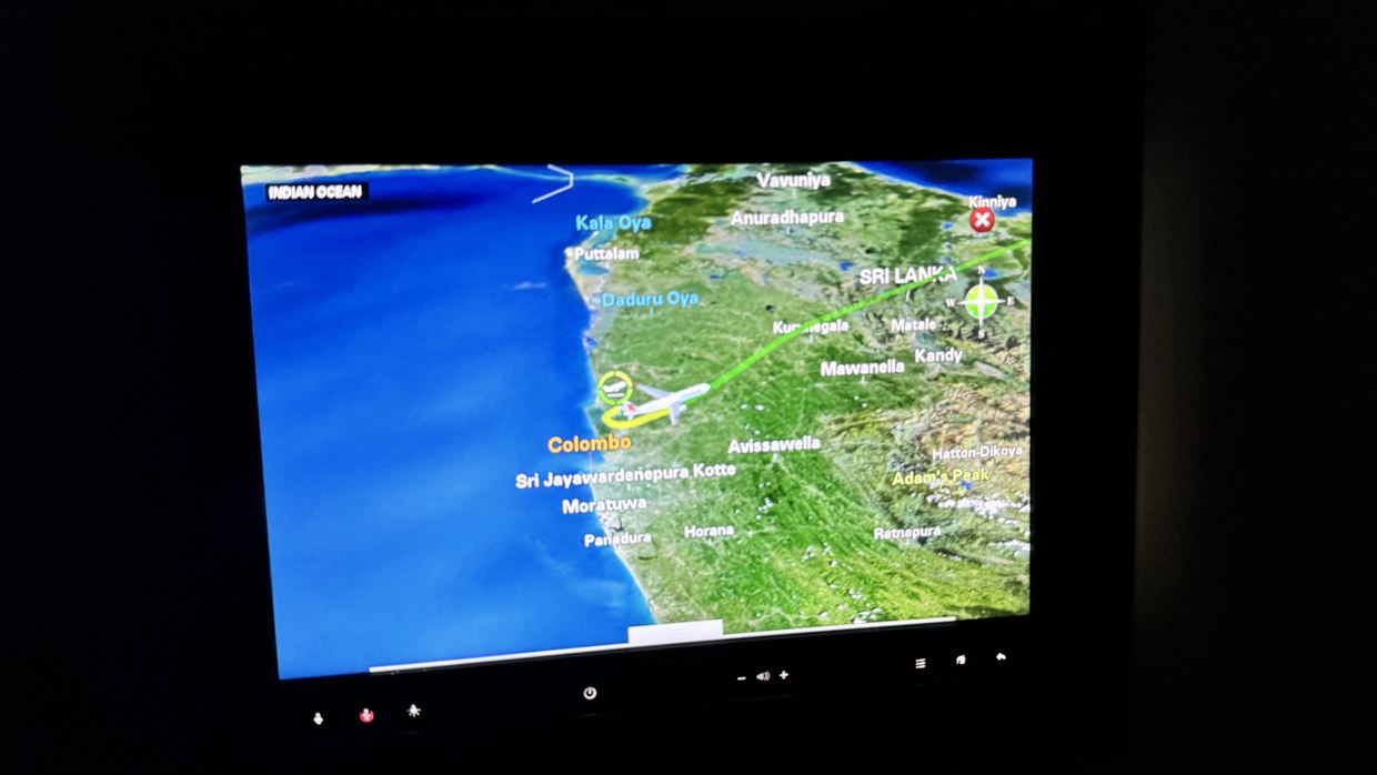 【フライトの様子】UL454 コロンボ～成田 Jul25 A330-300型機 ビジネスクラス