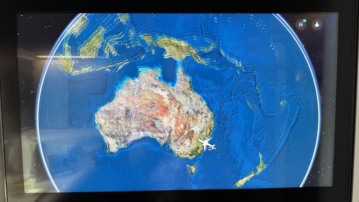 【フライトの様子】ARIA SUITE ビジネスクラス CX162 シドニー～香港 Sep25