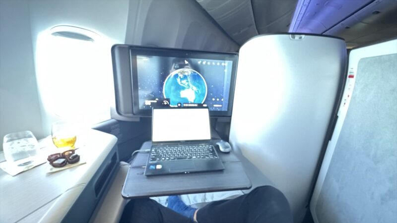 【フライトの様子】ARIA SUITE ビジネスクラス CX162 シドニー～香港 Sep25