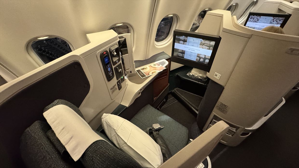 【機内食＆フライトレポ】香港～成田 CX524便 ビジネスクラス 25年09月