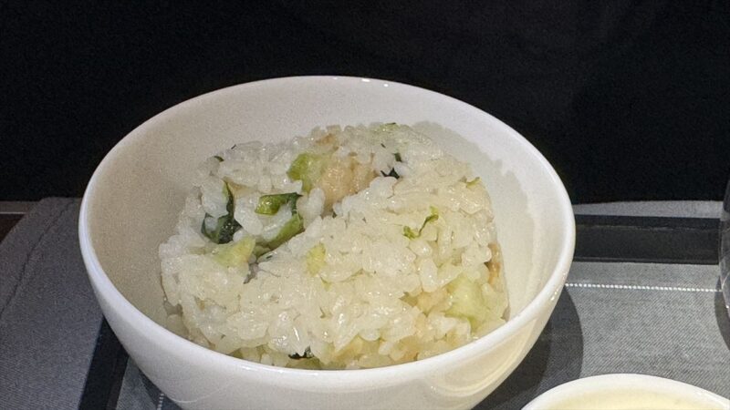 【機内食レポ】香港～マドリード CX321便 ビジネスクラス 1食目 24年09月19日