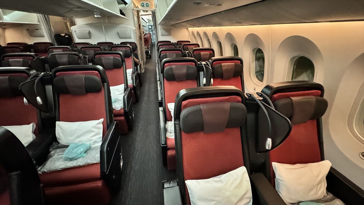 【フライトの様子】JAL59 羽田～ドーハ 27Oct24　ボーイングB787-900型機