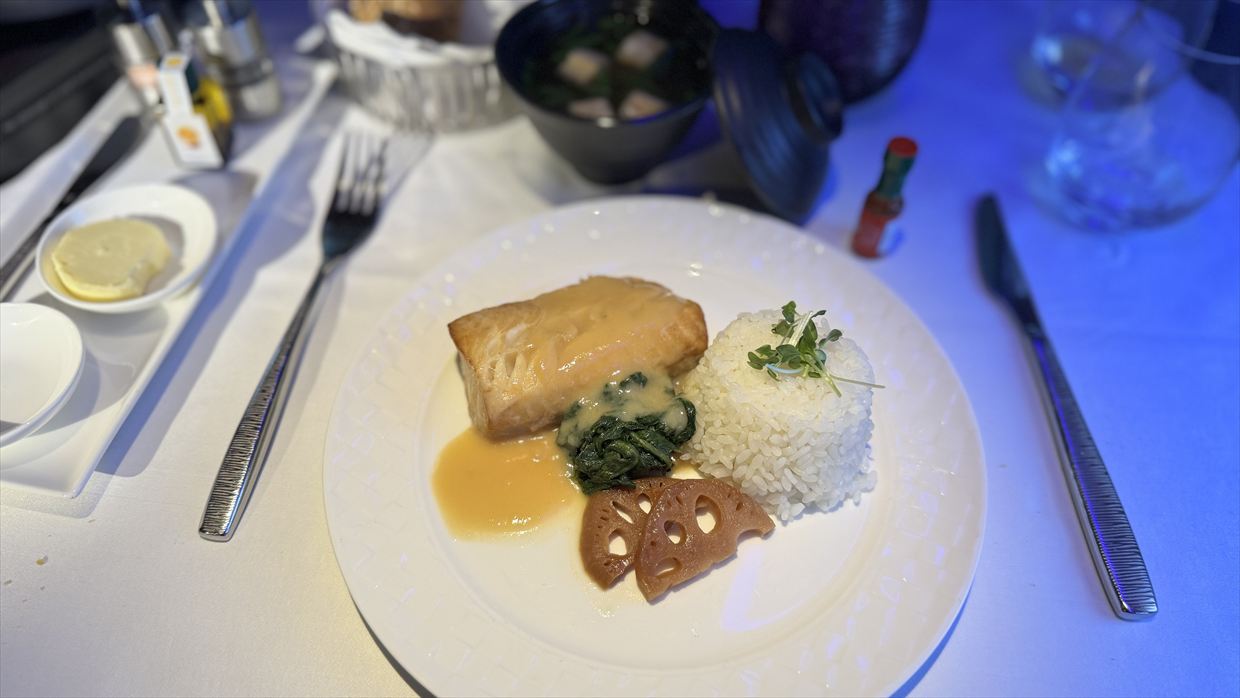 【機内食レポ】ドーハ~成田 QR806便 カタール航空 ビジネス Q Suite 24年11月05日