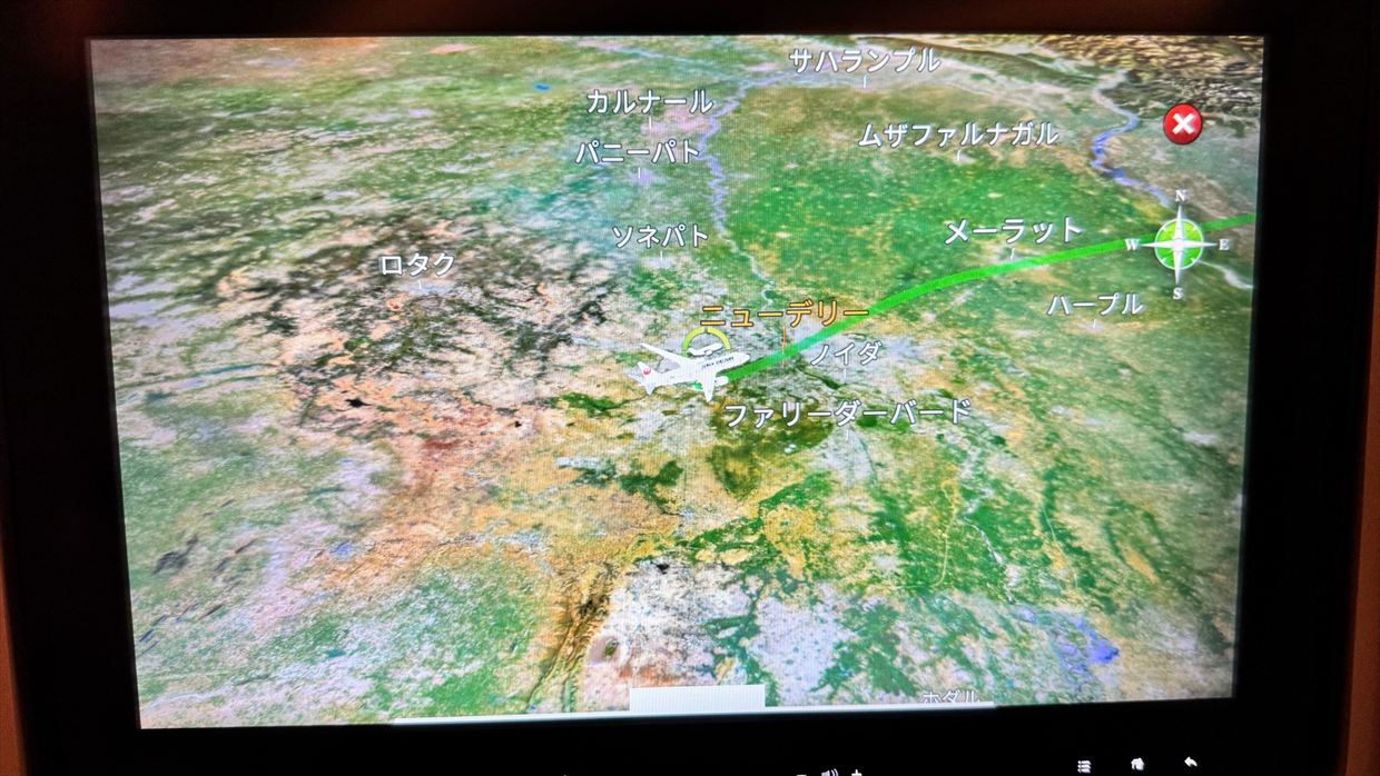 【フライトの様子】JAL30 デリー～羽田 01Jan25