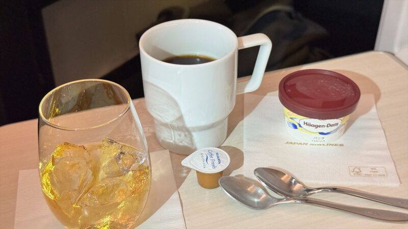 【機内食レポ】羽田～金浦 JAL95便 ビジネスクラス 25年02月02日