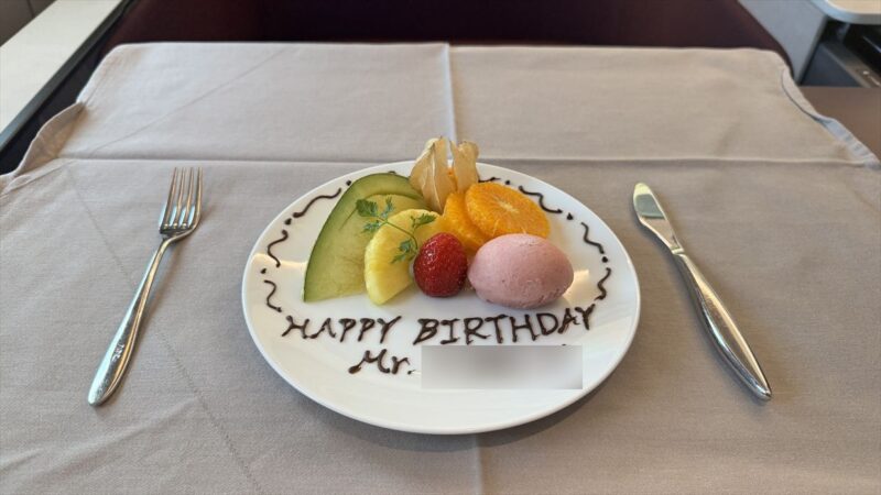 【機内食レポ】JAL43便 羽田~ロンドンファーストクラス a la carte4 25年03月