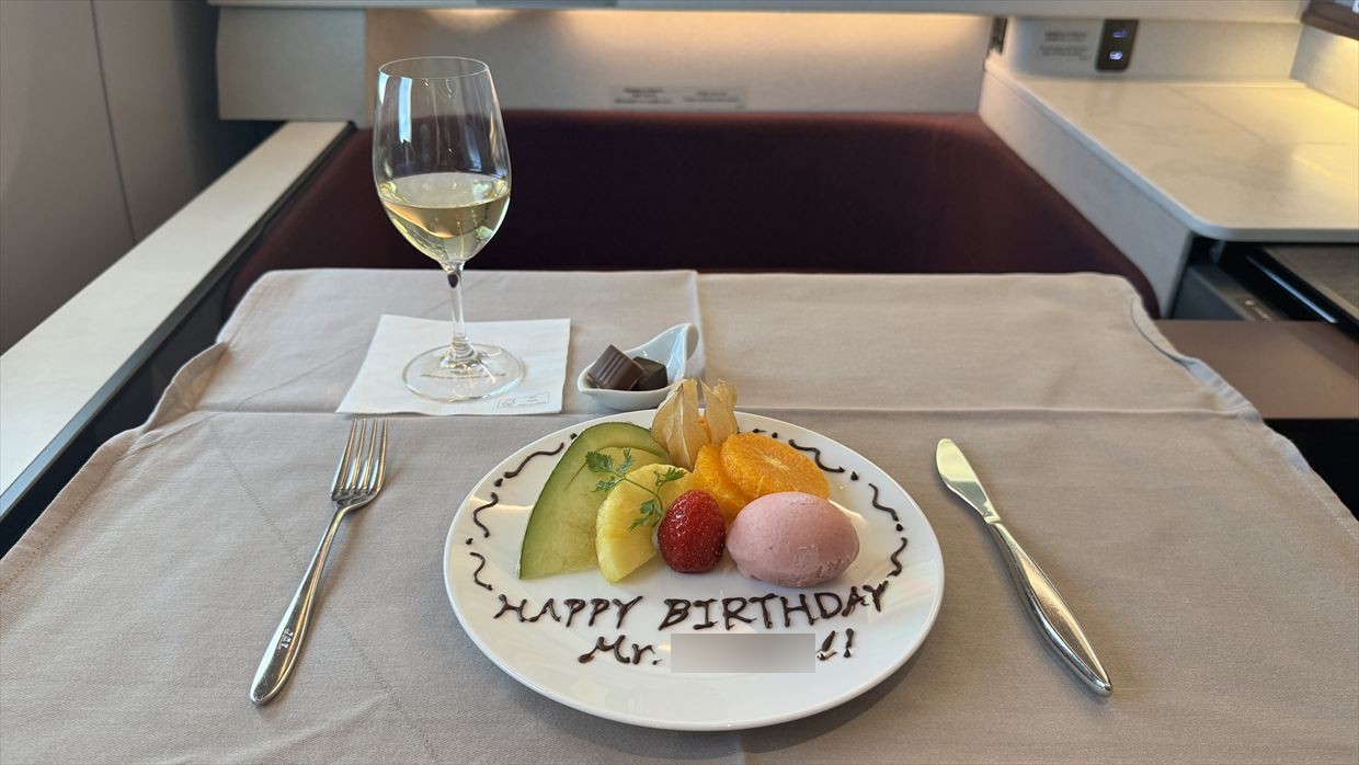 【機内食レポ】JAL43便 羽田~ロンドンファーストクラス a la carte4 25年03月