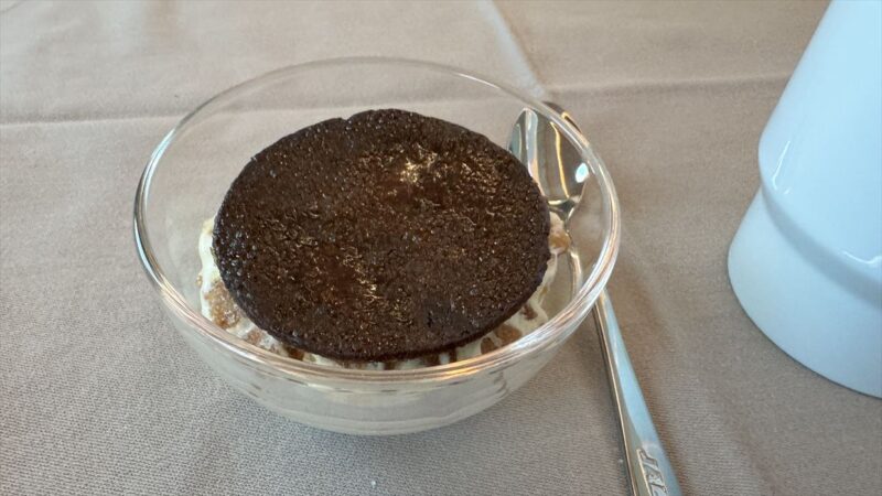 【機内食レポ】JAL43便 羽田～ロンドンファーストクラス メイン1 25年03月