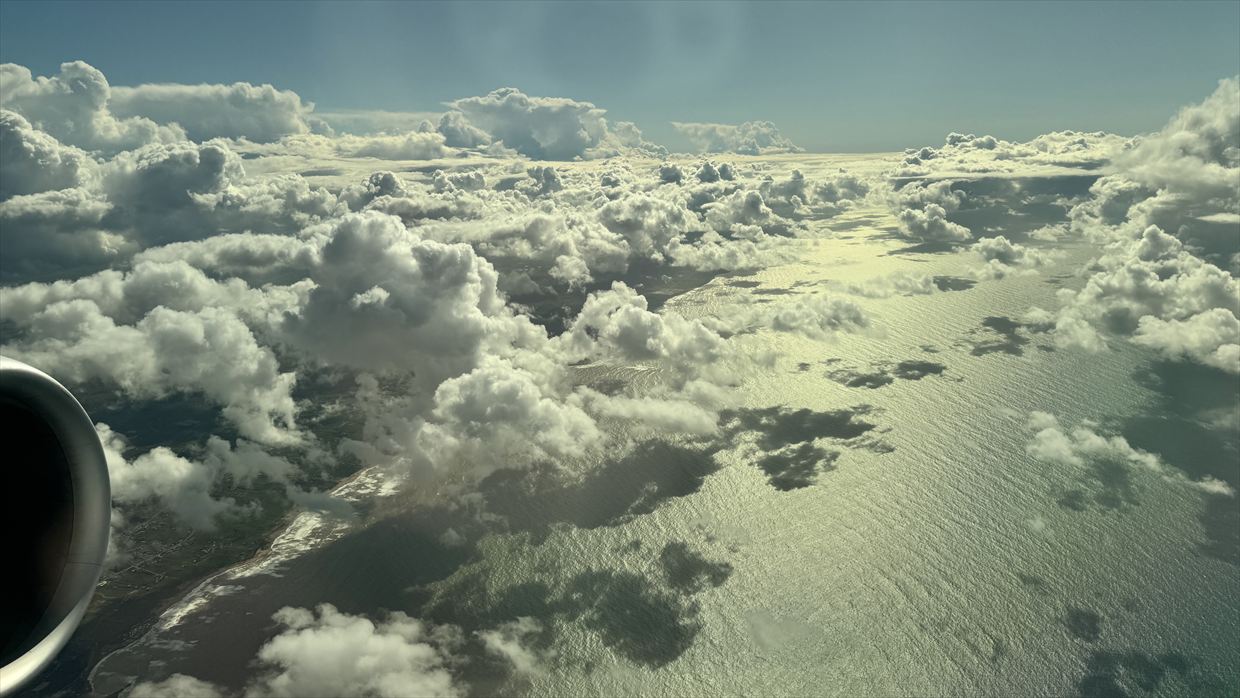 【フライトの様子】AT200 カサブランカ～ニューヨーク 14Mar25 B787-900 リバースヘリンボーン型ビジネスクラス